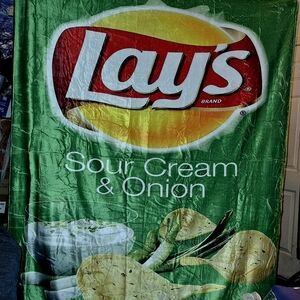 Lay's Sour Cream & Onion Novelty Flannel Blanket